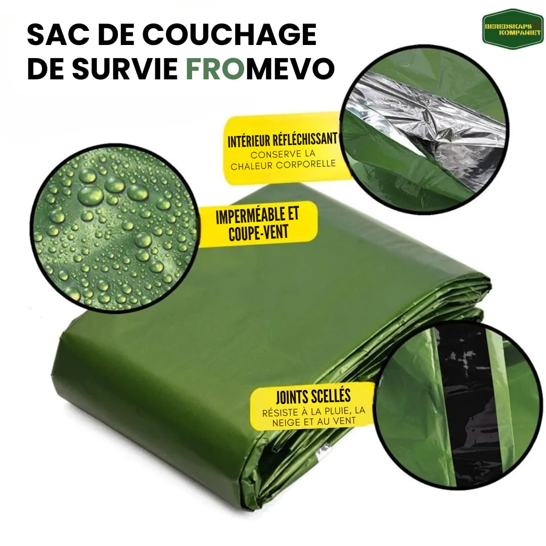 ThermoGuard™ - Le sac de couchage compact d'urgence