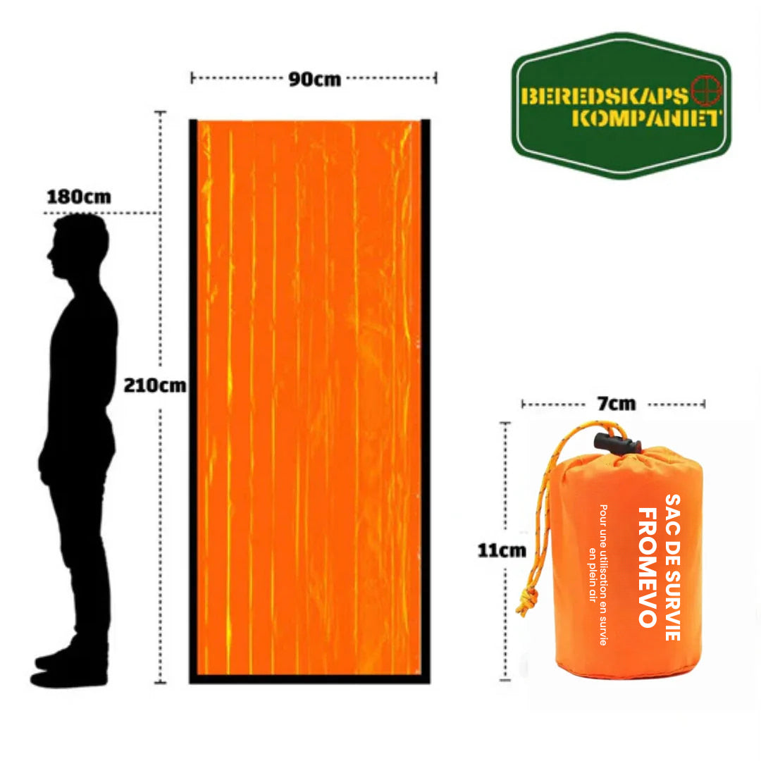ThermoGuard™ - Le sac de couchage compact d'urgence