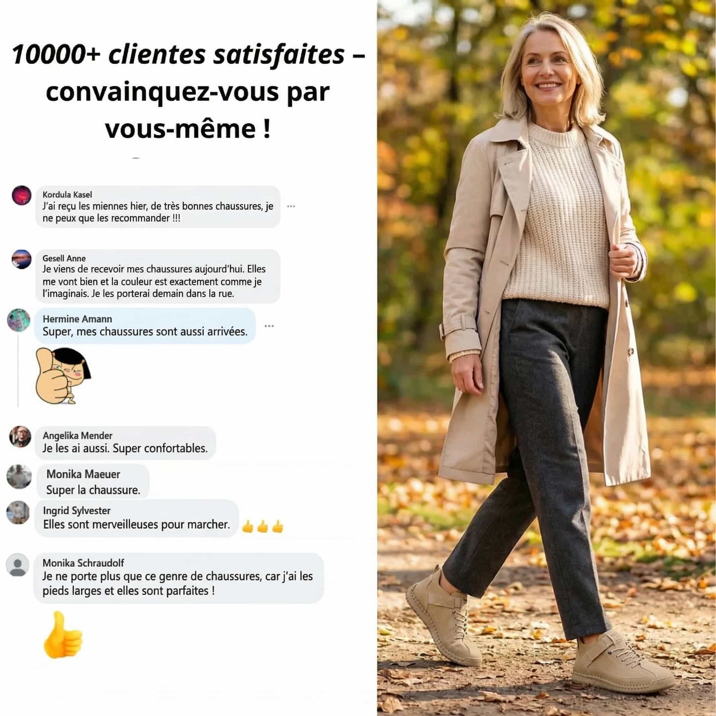 Mia™ - Baskets orthopédiques confortables