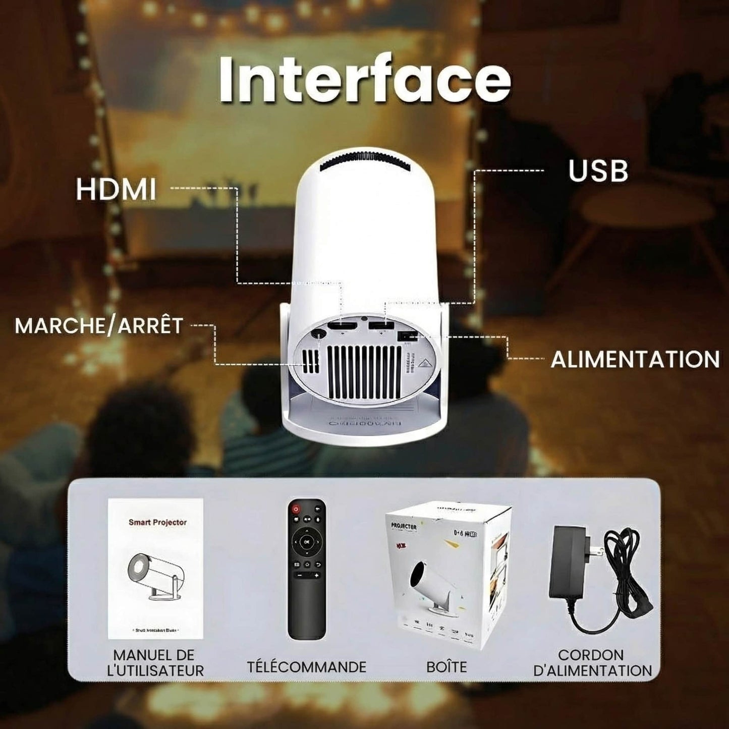 LumiNight™ - Projecteur Portable