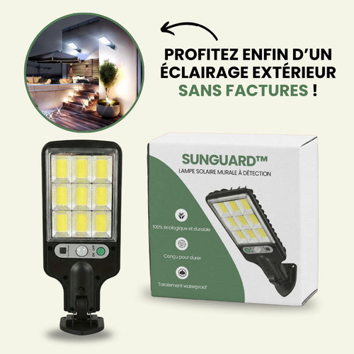 SunGuard™ - Lampe Solaire murale à Détection