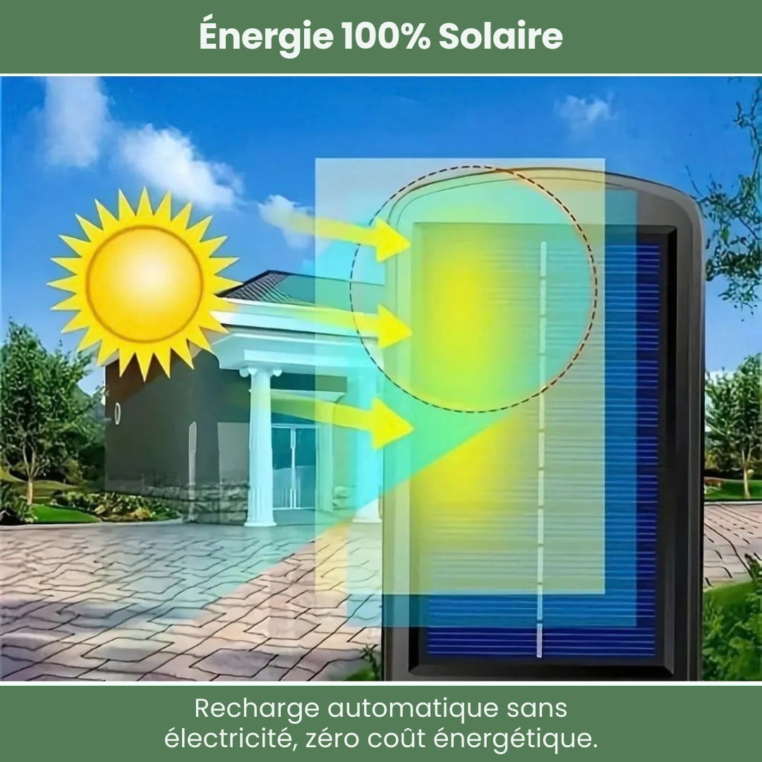 SunGuard™ - Lampe Solaire murale à Détection