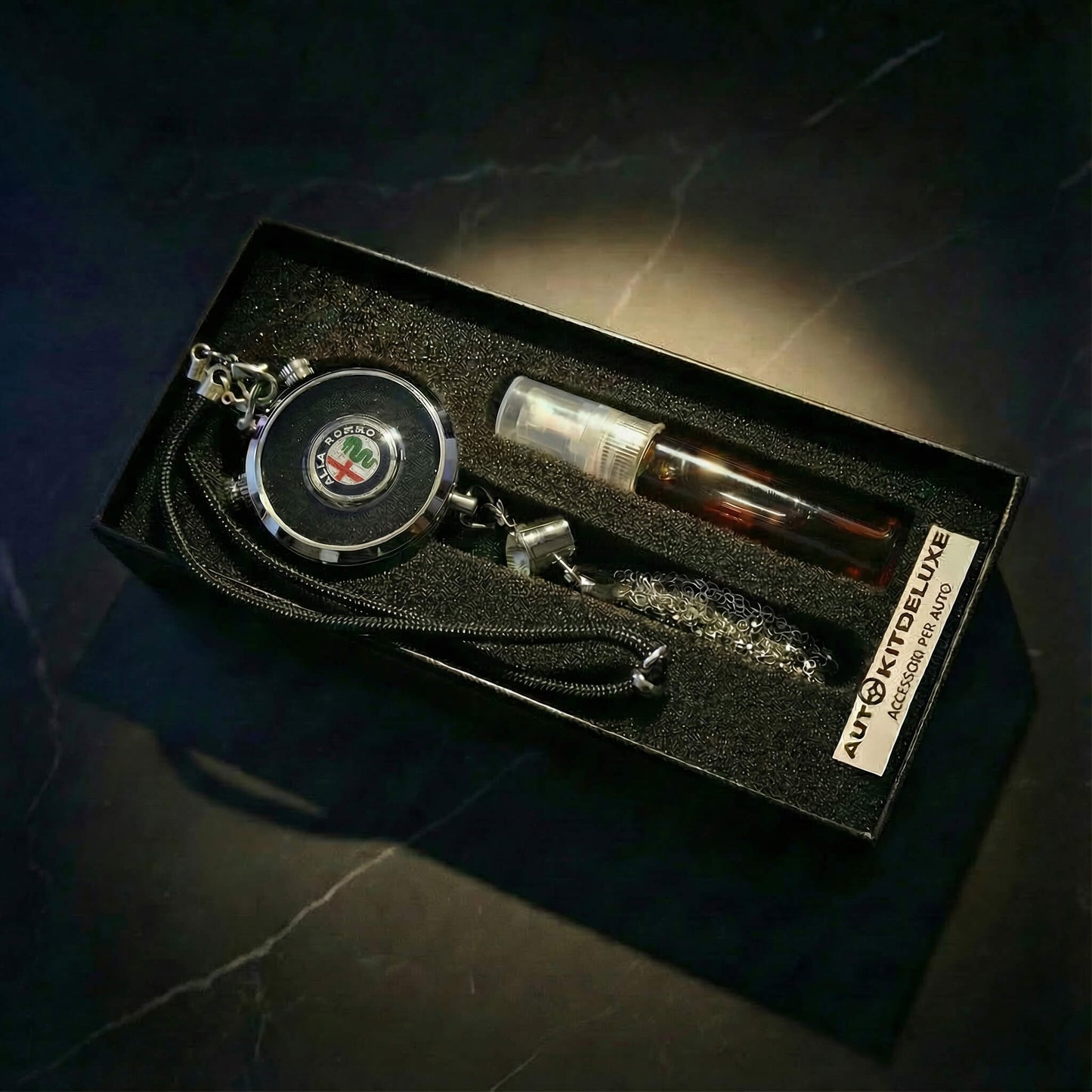 PARFUM DE VOITURE AVEC LOGO (Parfum inclus)