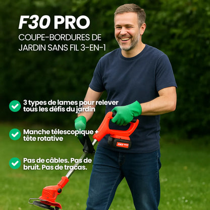 F30 PRO - Tondeuse sans fil 3-en-1