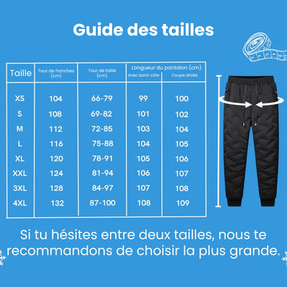 Pantalon thermique unisexe