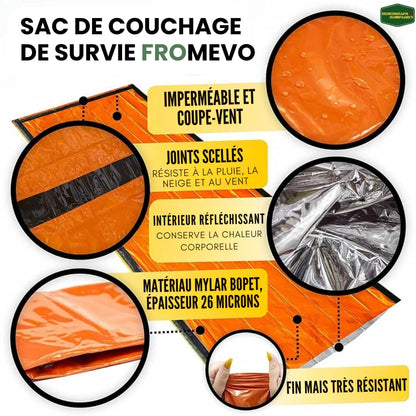 ThermoGuard™ - Le sac de couchage compact d'urgence