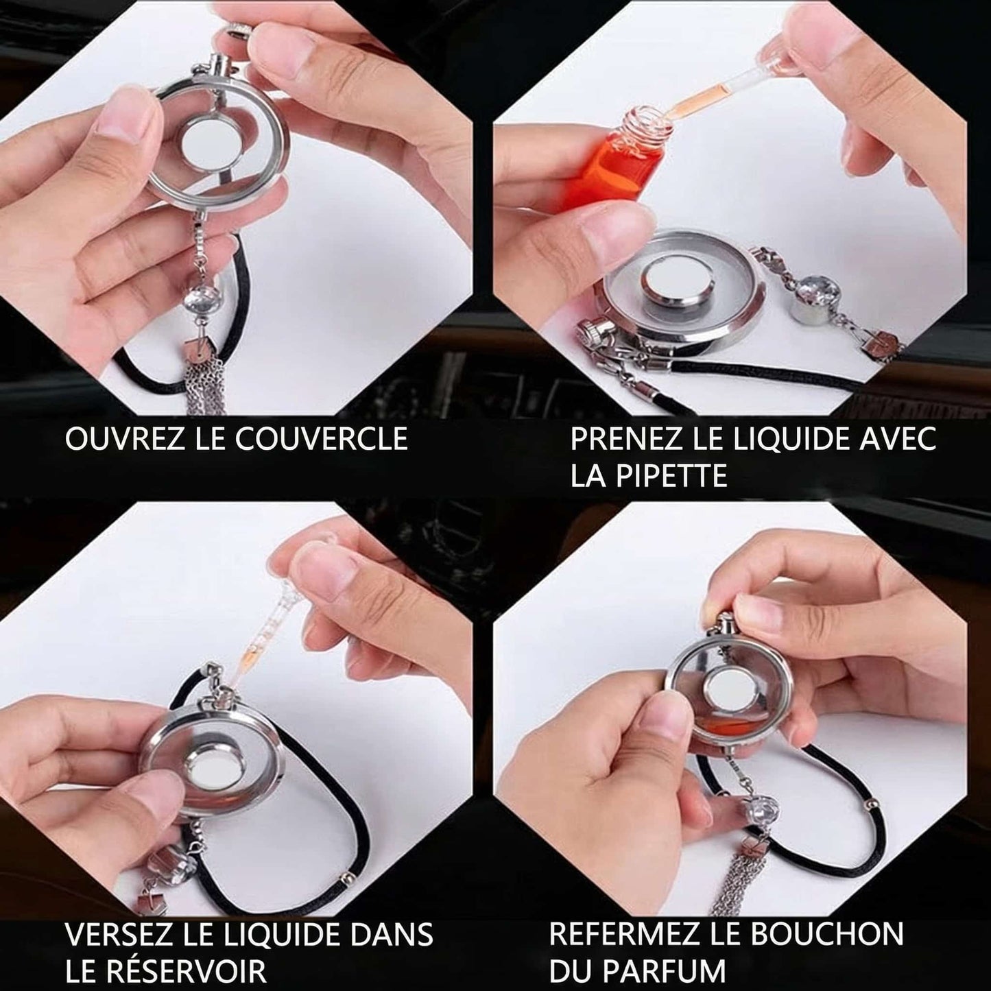 PARFUM DE VOITURE AVEC LOGO (Parfum inclus)