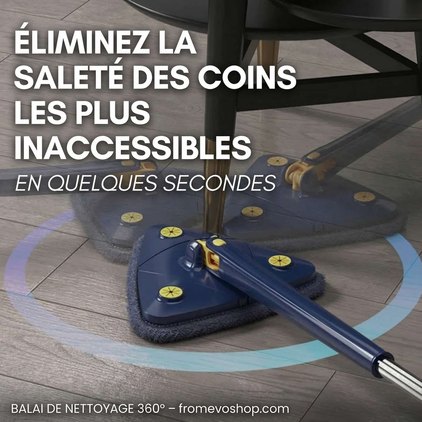 Serpillère Triangulaire 360° (+10 recharges GRATUITES)