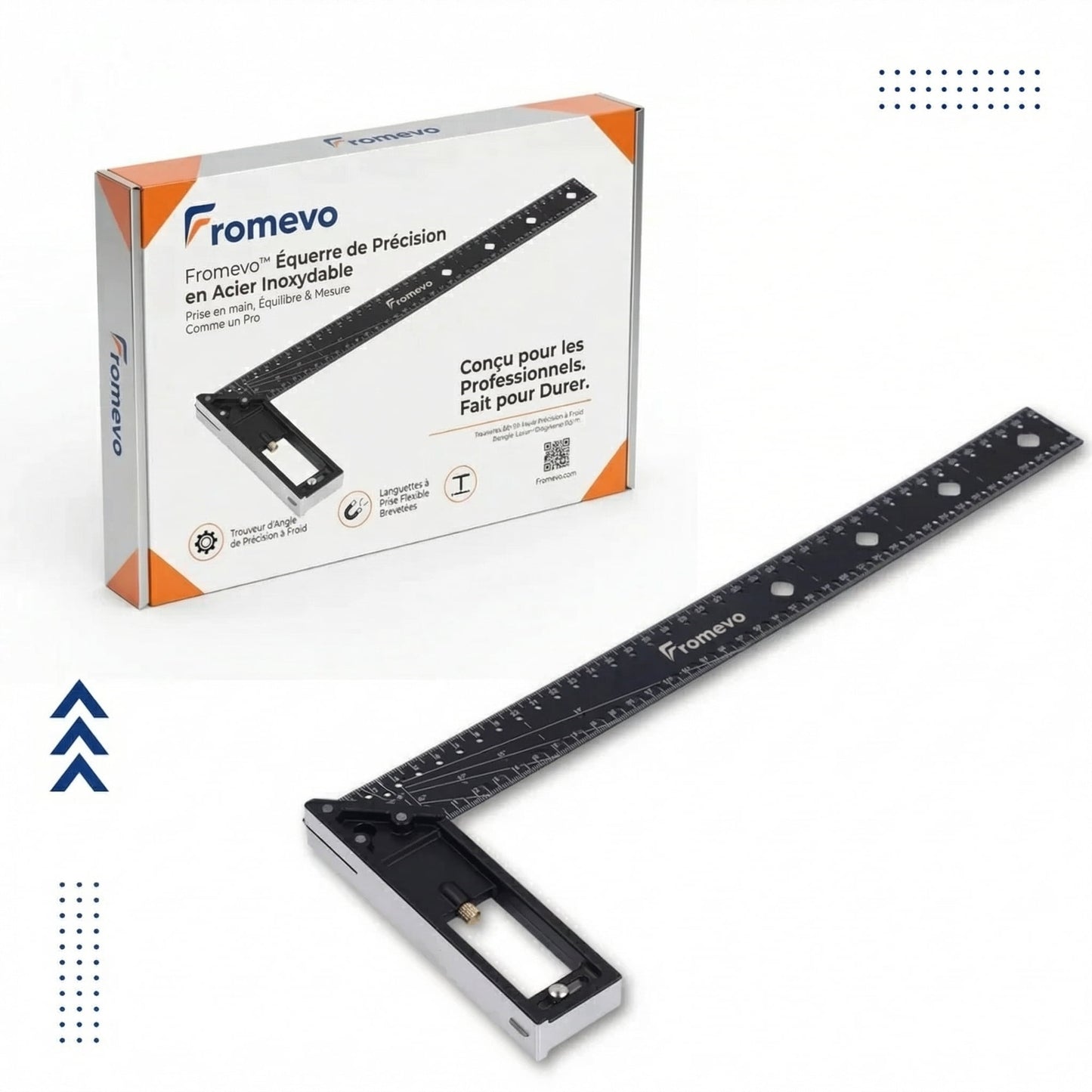 Fromevo™ - Équerre de précision en acier inoxydable