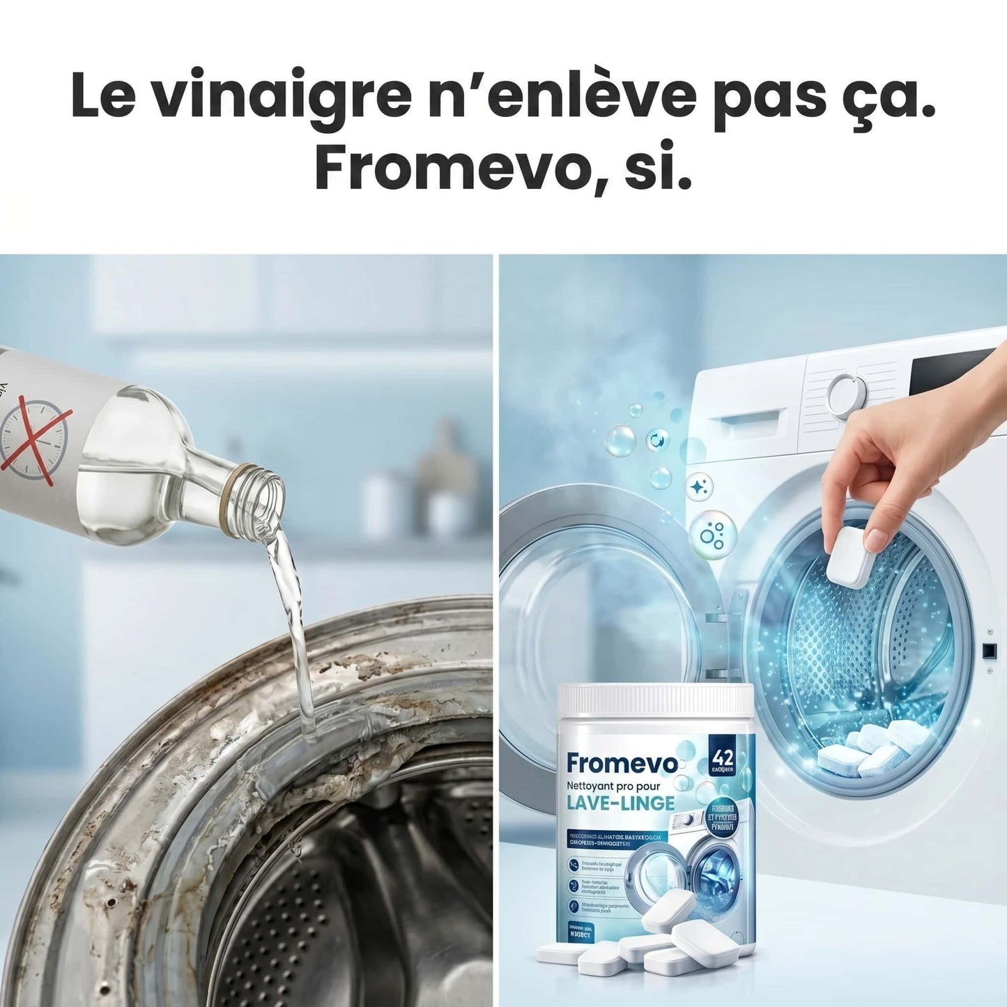Pastilles de nettoyage pour lave-linge - 42 Pastilles