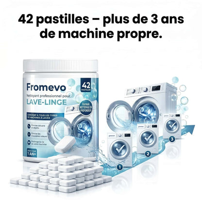 Pastilles de nettoyage pour lave-linge - 42 Pastilles