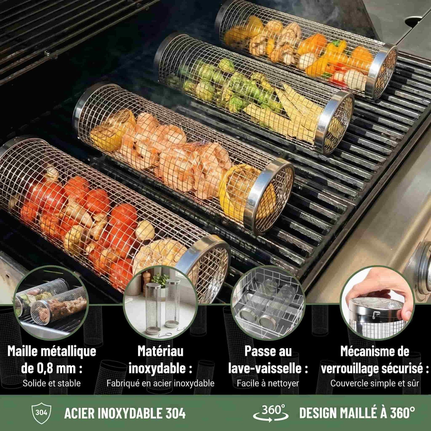 Panier de Cuisson pour Barbecue Fromevo™