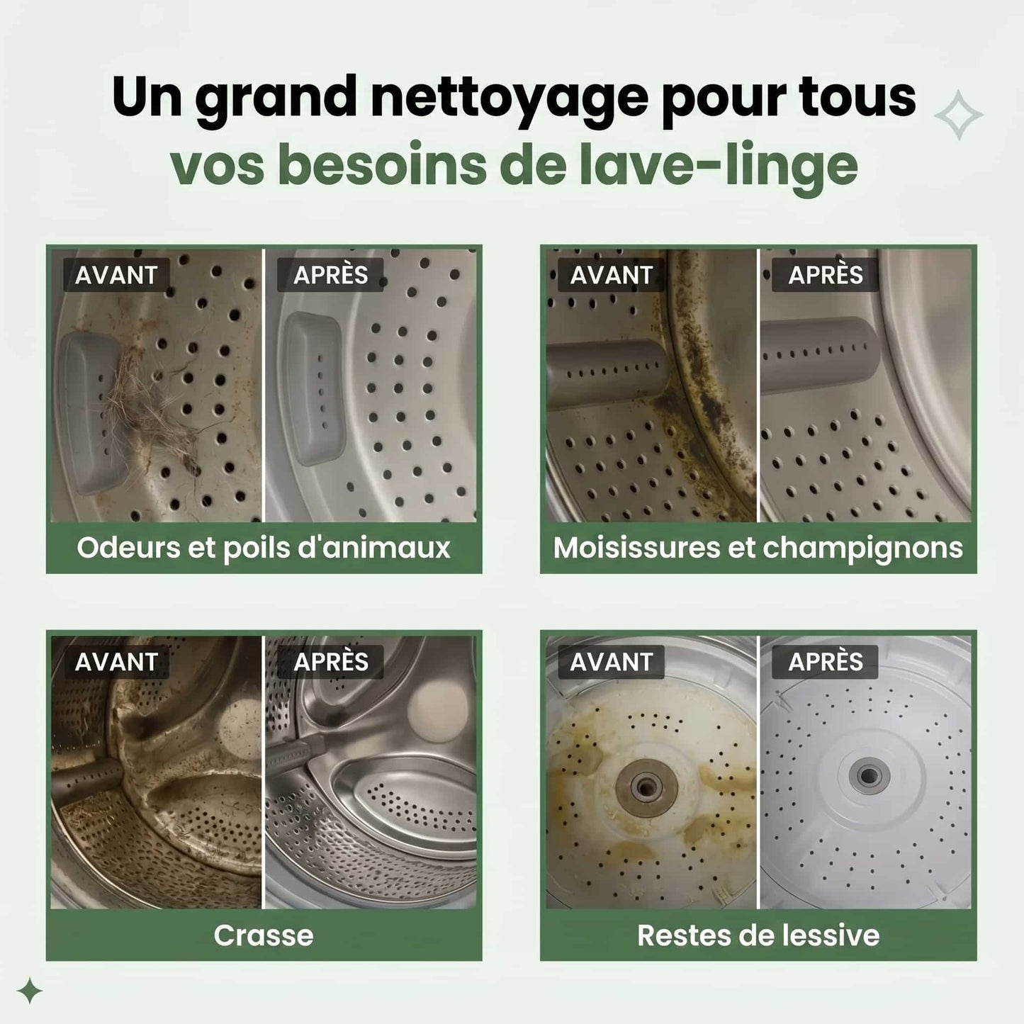 CleanMax - Nettoyant Pour Machine à Laver