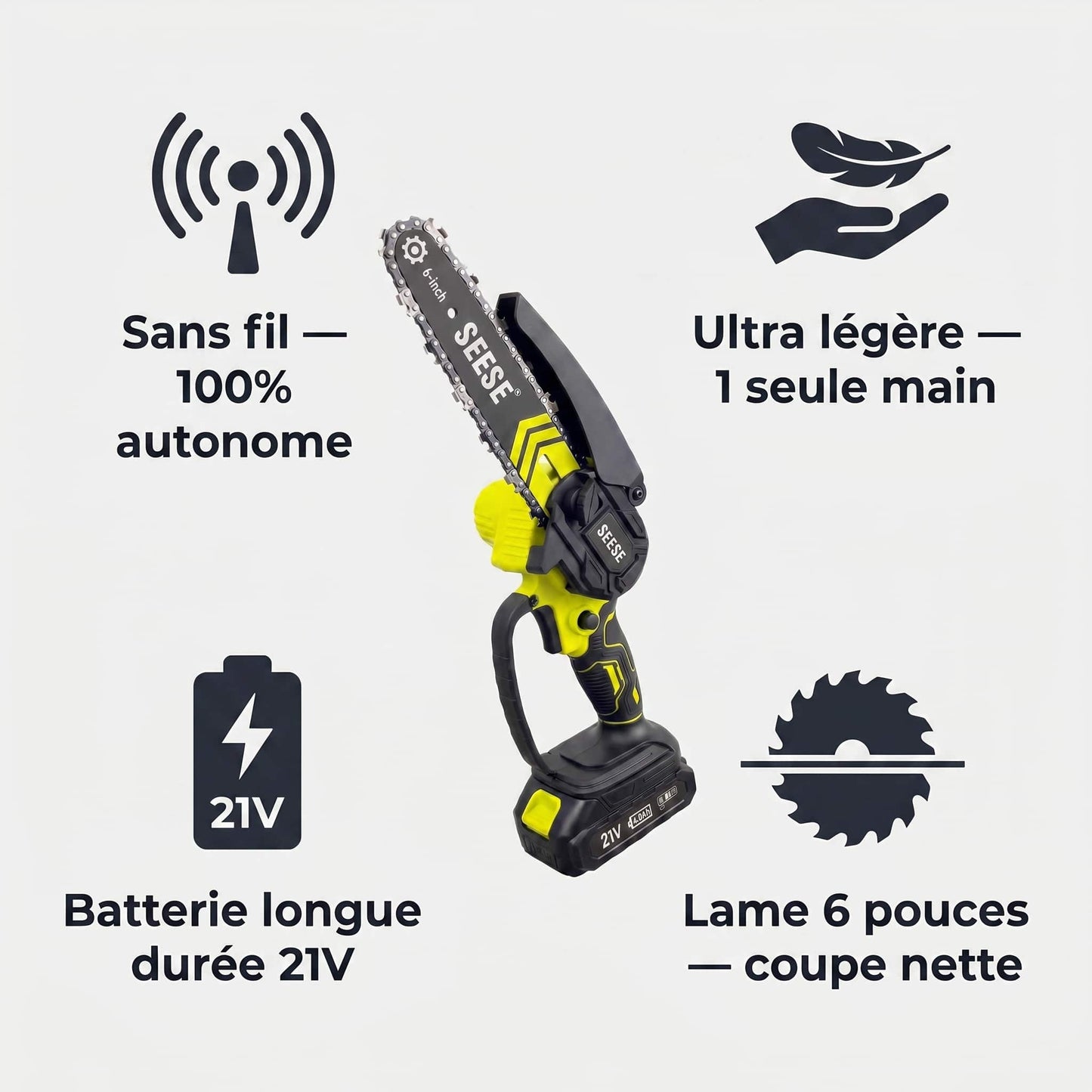 Tronconneuse électrique portable Fromevo