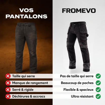 Fromevo™ - Pantalon Cargo Extensible de Travail